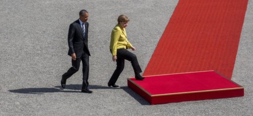 Обама Меркел